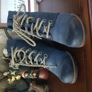 Sorel Lexie Wedge Navy 7.5